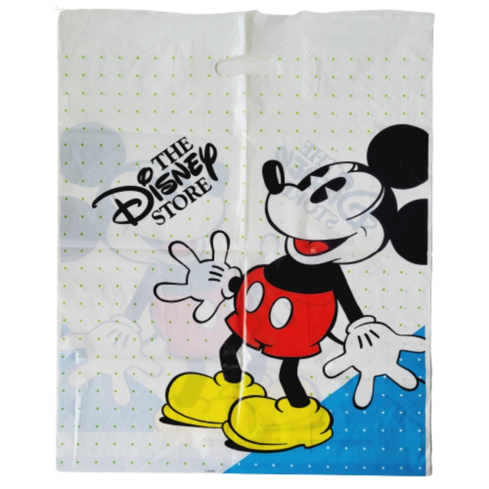 Vintage 90s Walt Disney World The Disney Store Mickey Mouse Shopping Bag